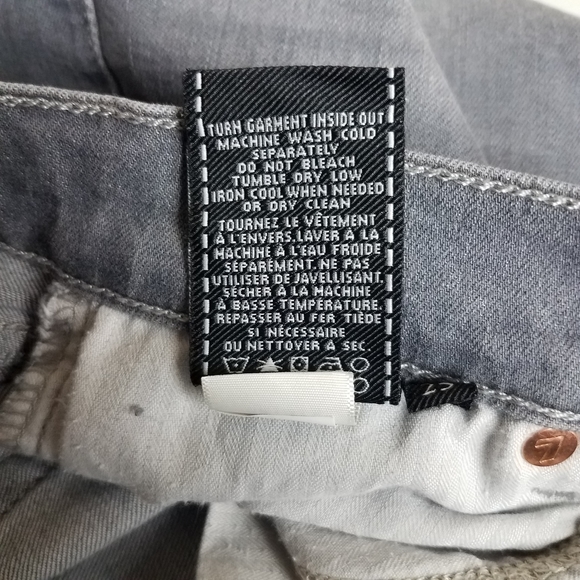 7FAM Gwenevere Skinny Stretch Grey Ankle Jeans - Picture 10 of 11